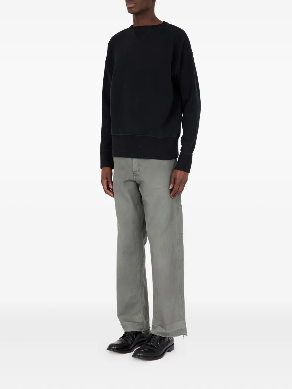 Maison Margiela Sweater met ronde hals Zwart