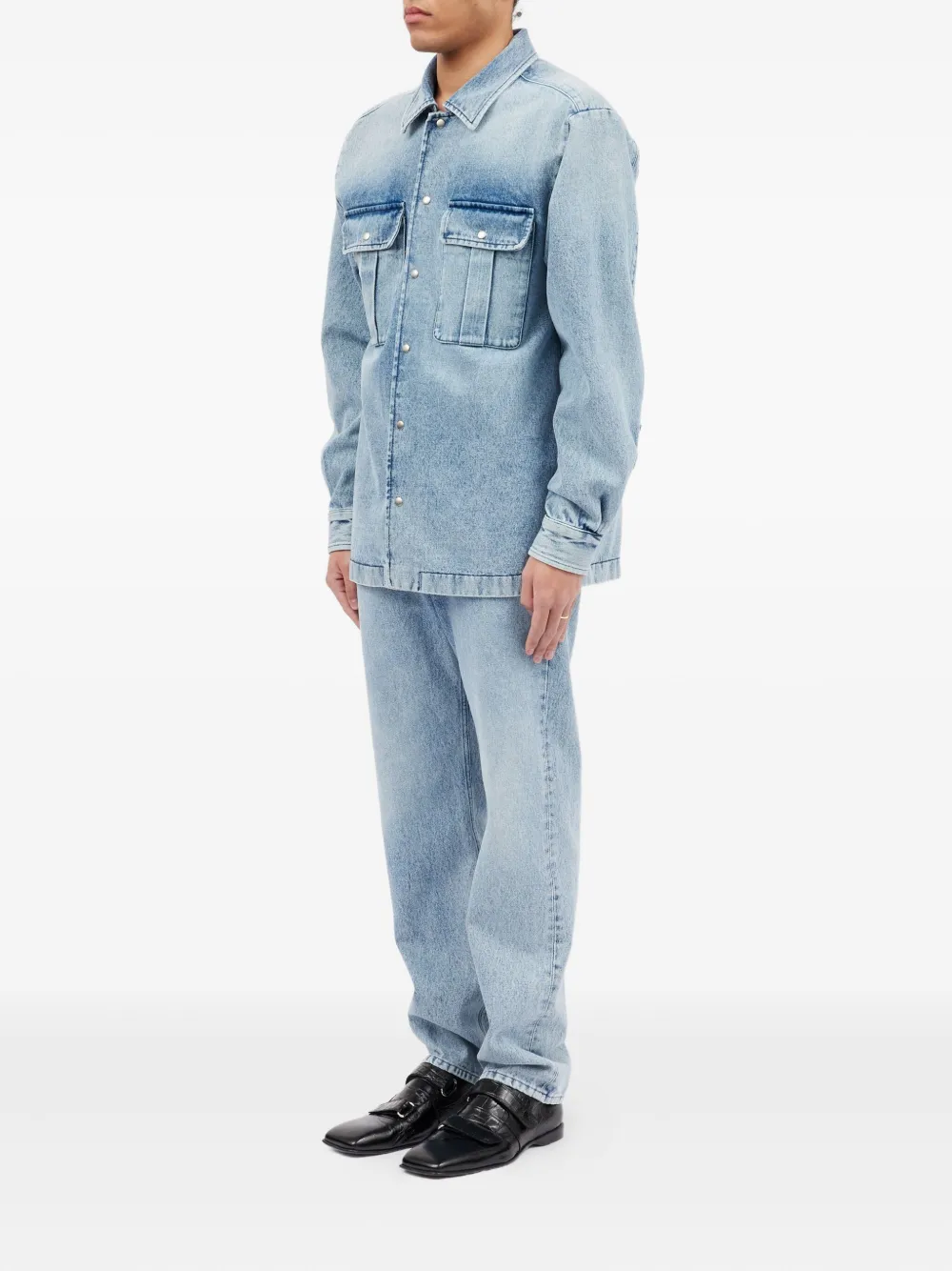 MM6 Maison Margiela Overhemd met zak Blauw