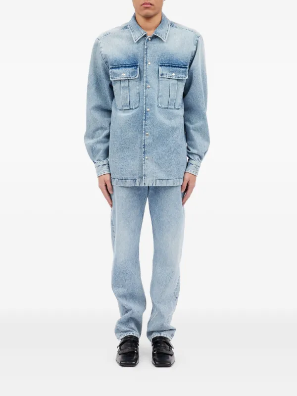 MM6 Maison Margiela ロングスリーブ シャツ | ブルー | FARFETCH JP