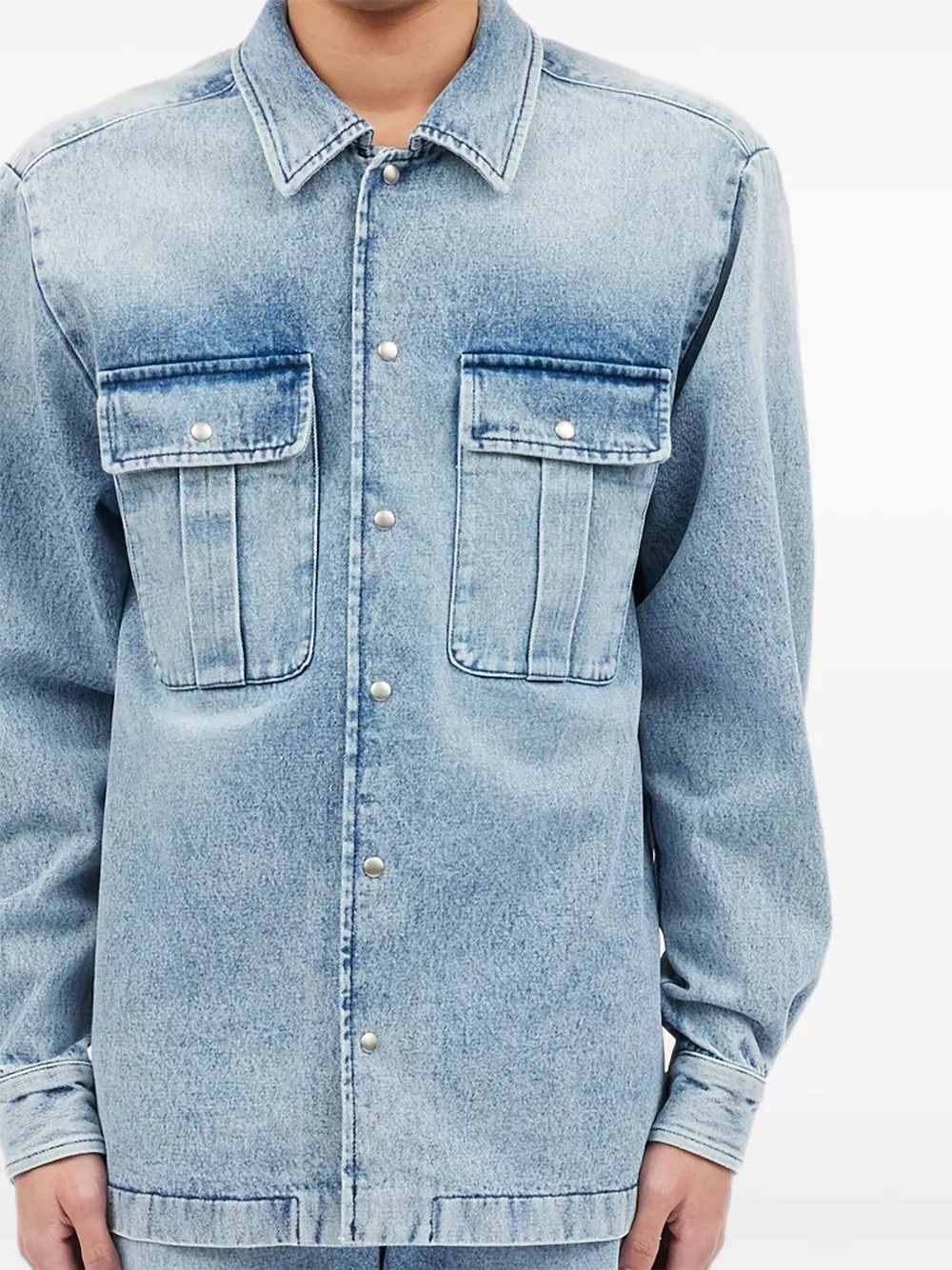 MM6 Maison Margiela Overhemd met zak Blauw