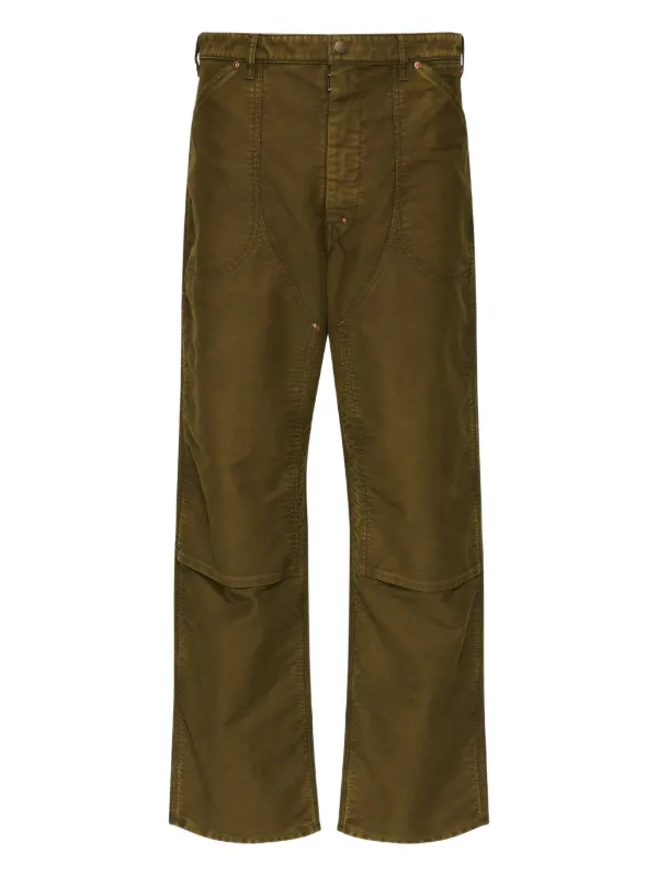 パンツ 1990s martin margiela brown slacks Maison Martin Margiela brown wide trousers with stretched