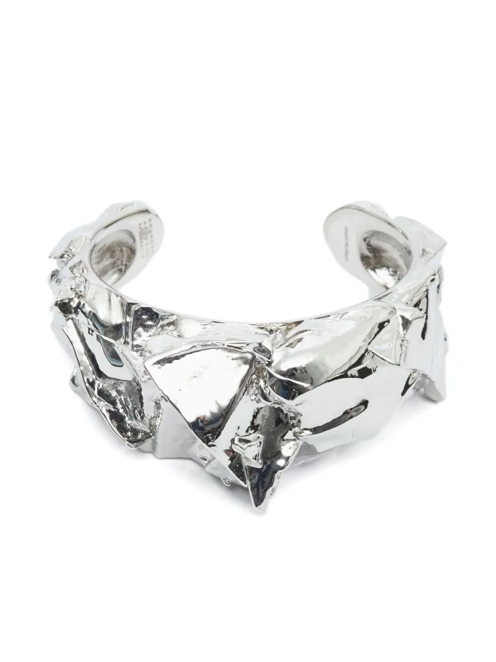 MM6 Maison Margiela polished-finish cuff bracelet | Silver | Image 1