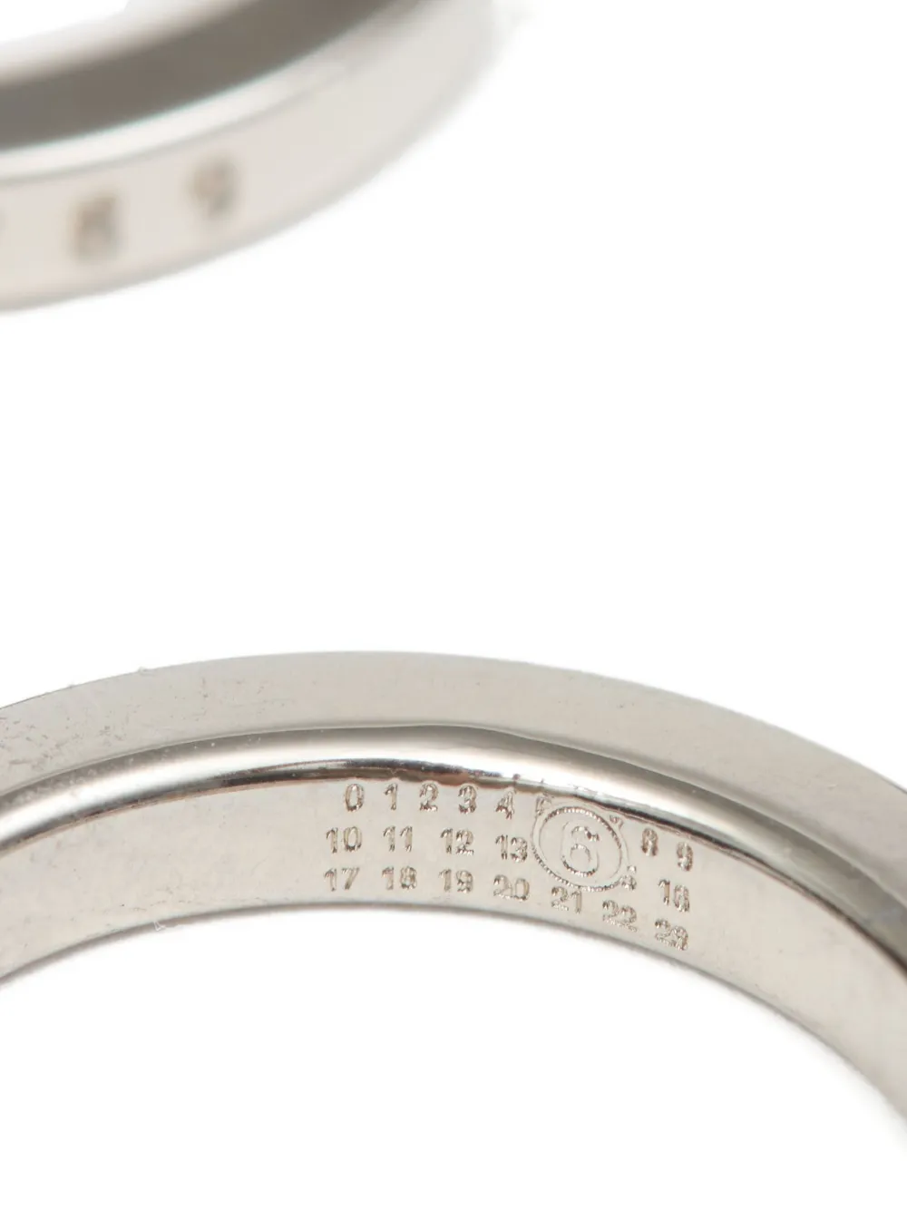 MM6 Maison Margiela フープピアス | シルバートーン | FARFETCH JP