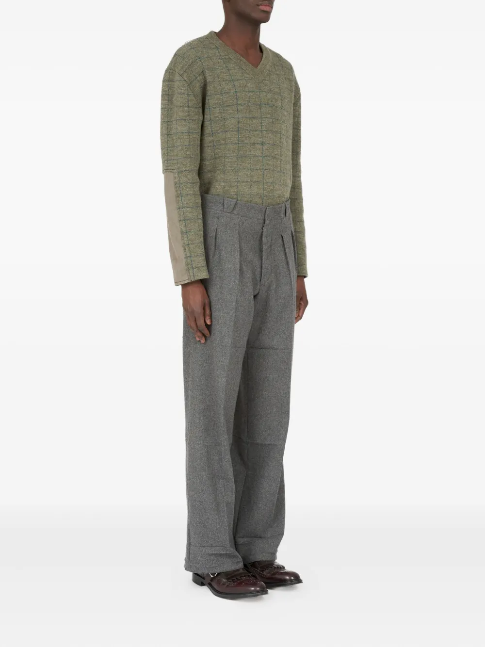 Maison Margiela Geplooide pantalon Grijs