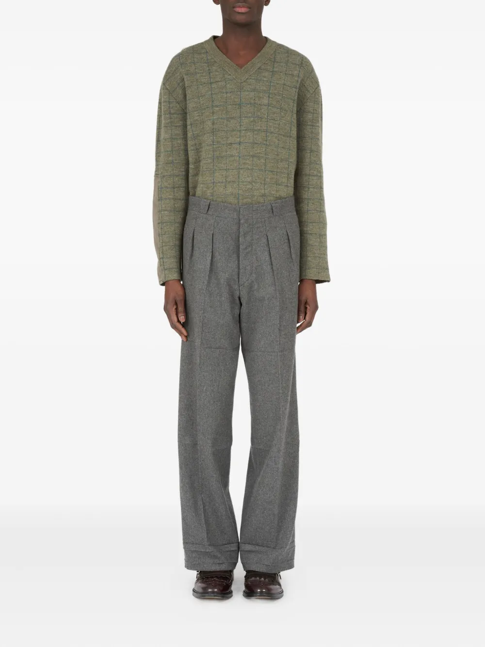 Maison Margiela Geplooide pantalon Grijs