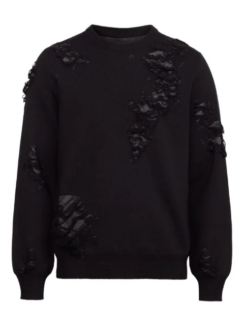 MM6 Maison Margiela Pullover im Distressed-Look