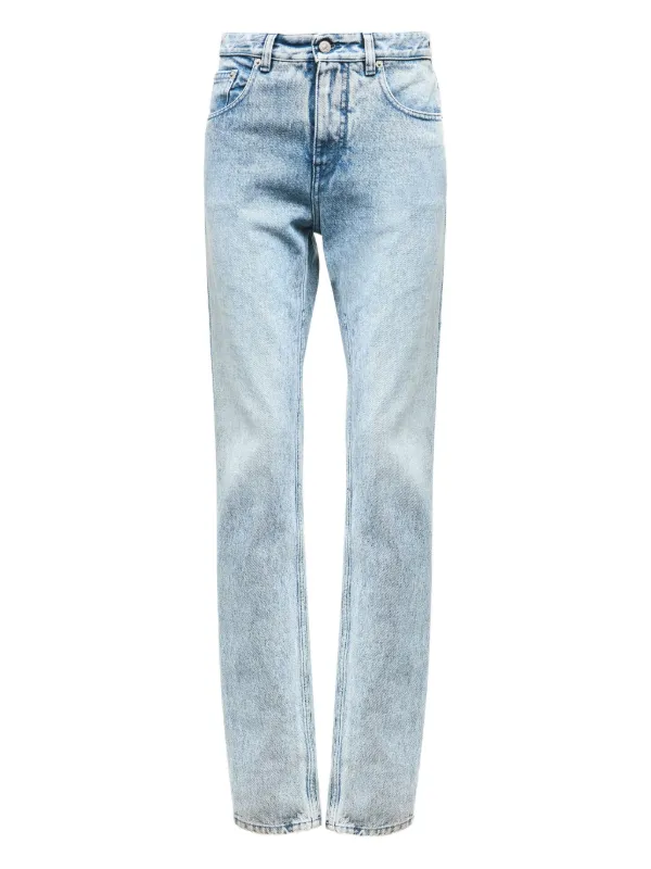 MM6 Maison Margiela スプリットレッグ デニムパンツ | ブルー 