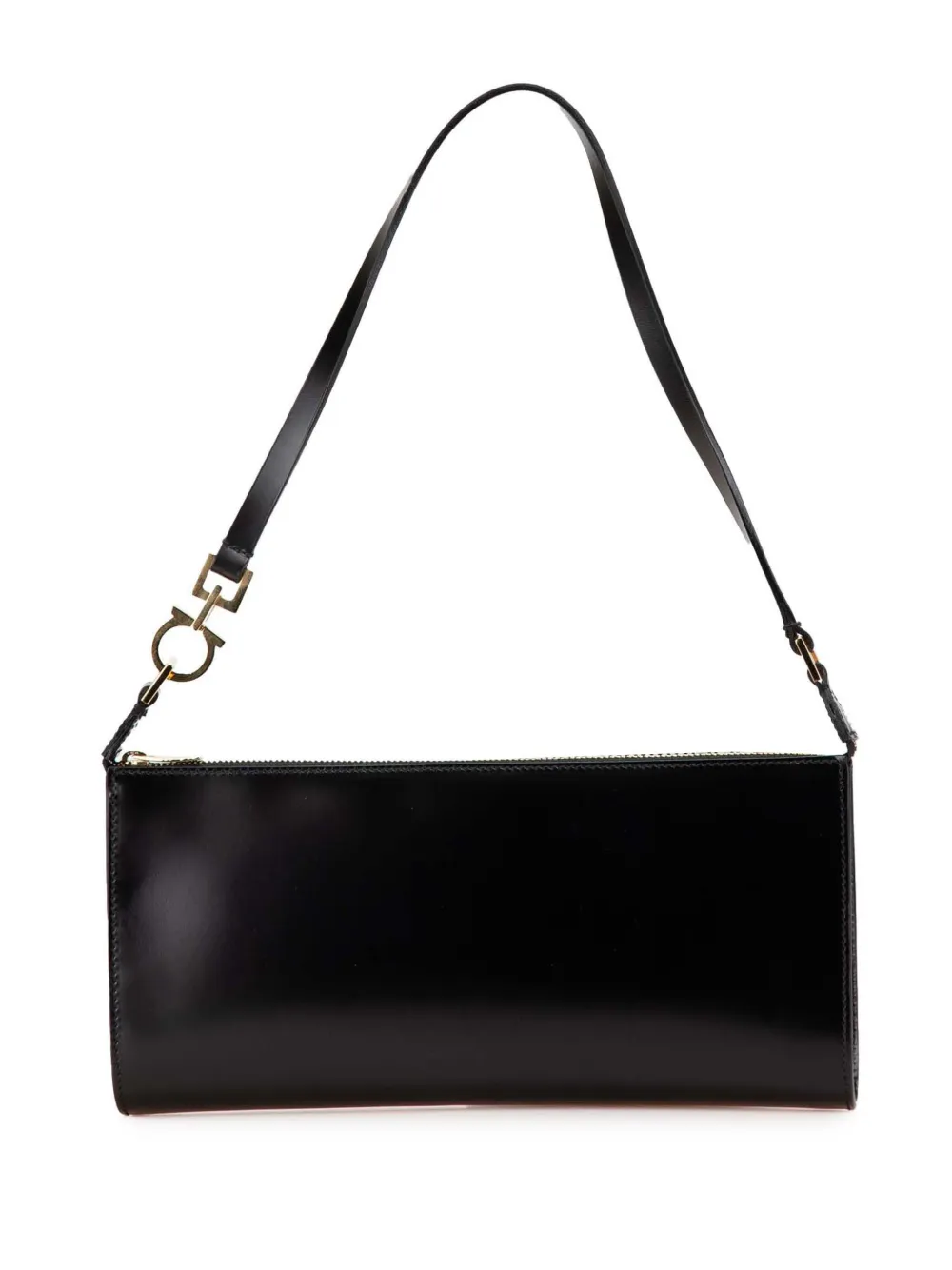 Pre-owned Ferragamo 2000-2024 Leather Gancini Shoulder Bag