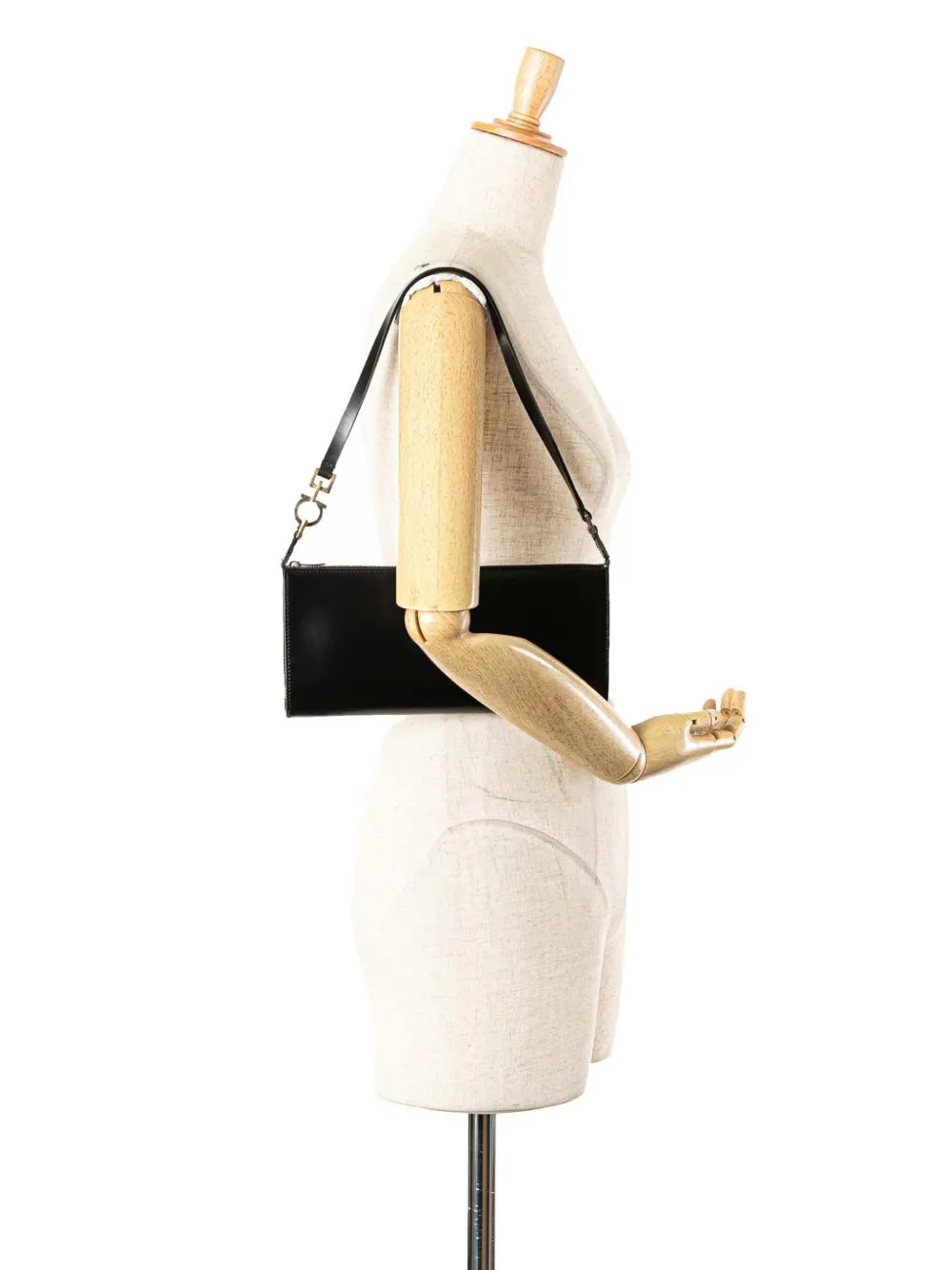 Ferragamo Pre-Owned 2000-2024 Leather Gancini shoulder bag | Pre-Owned | Image 2