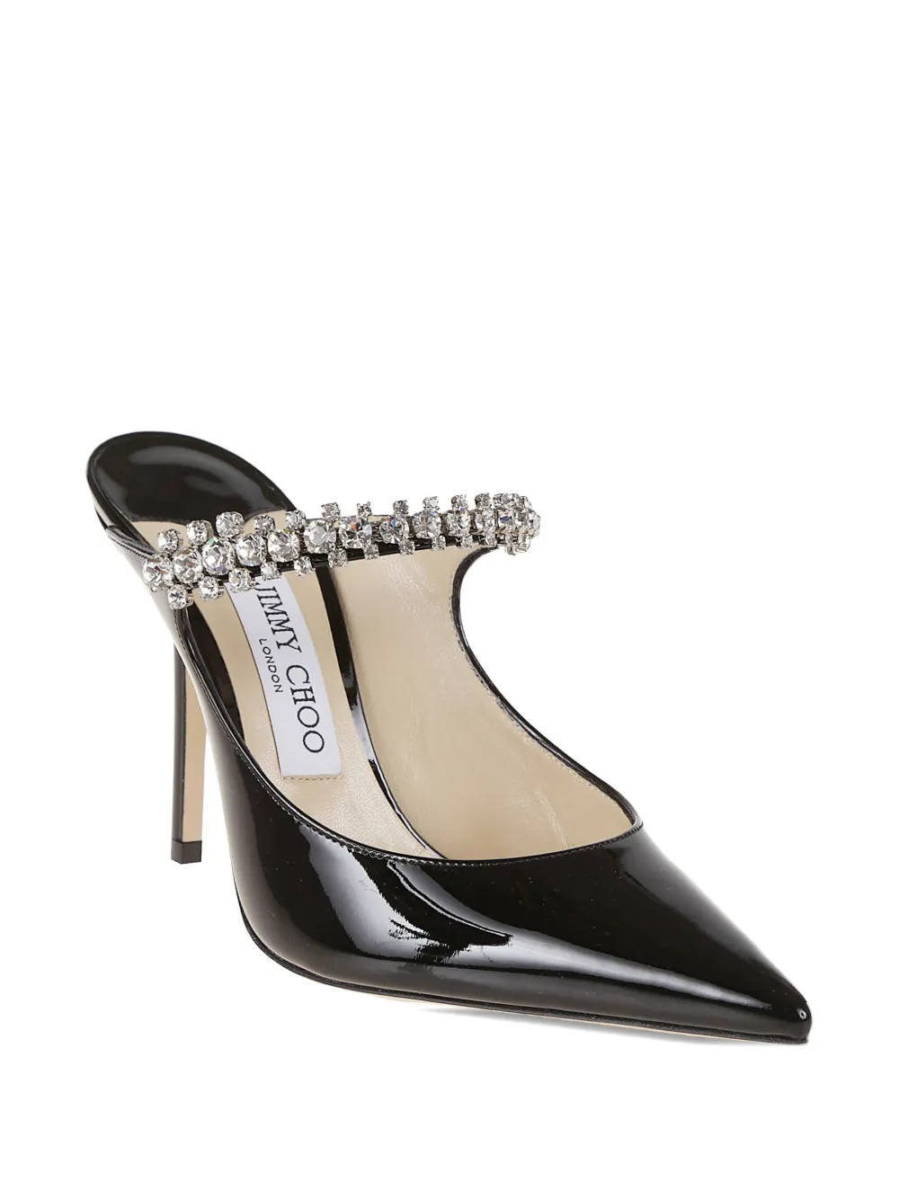Jimmy Choo 100mm Bing mules Black