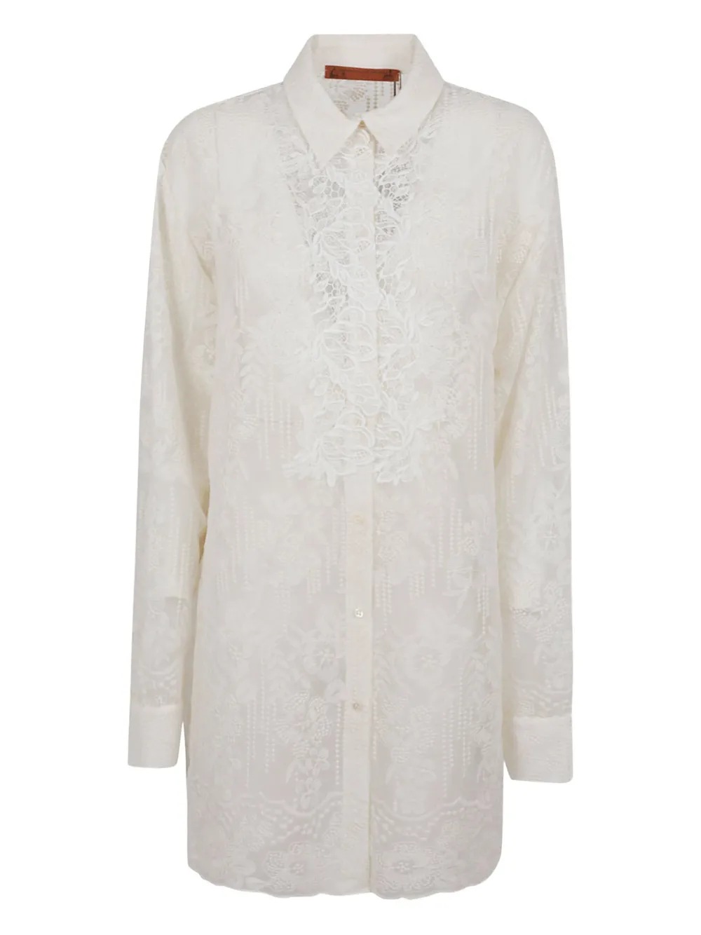 Ermanno Scervino camisa con detalle de encaje | neutro | Image 1