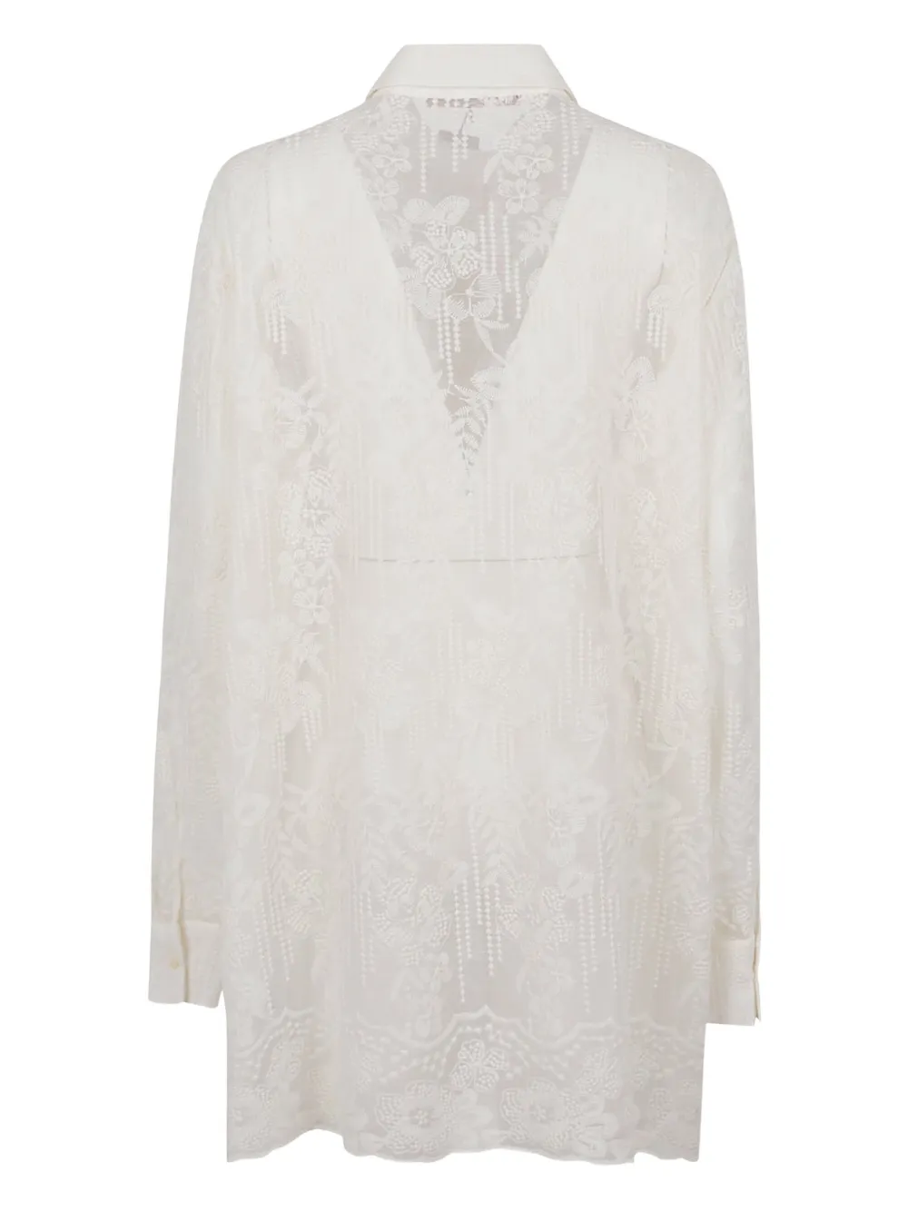 Ermanno Scervino lace-detailed shirt - Beige
