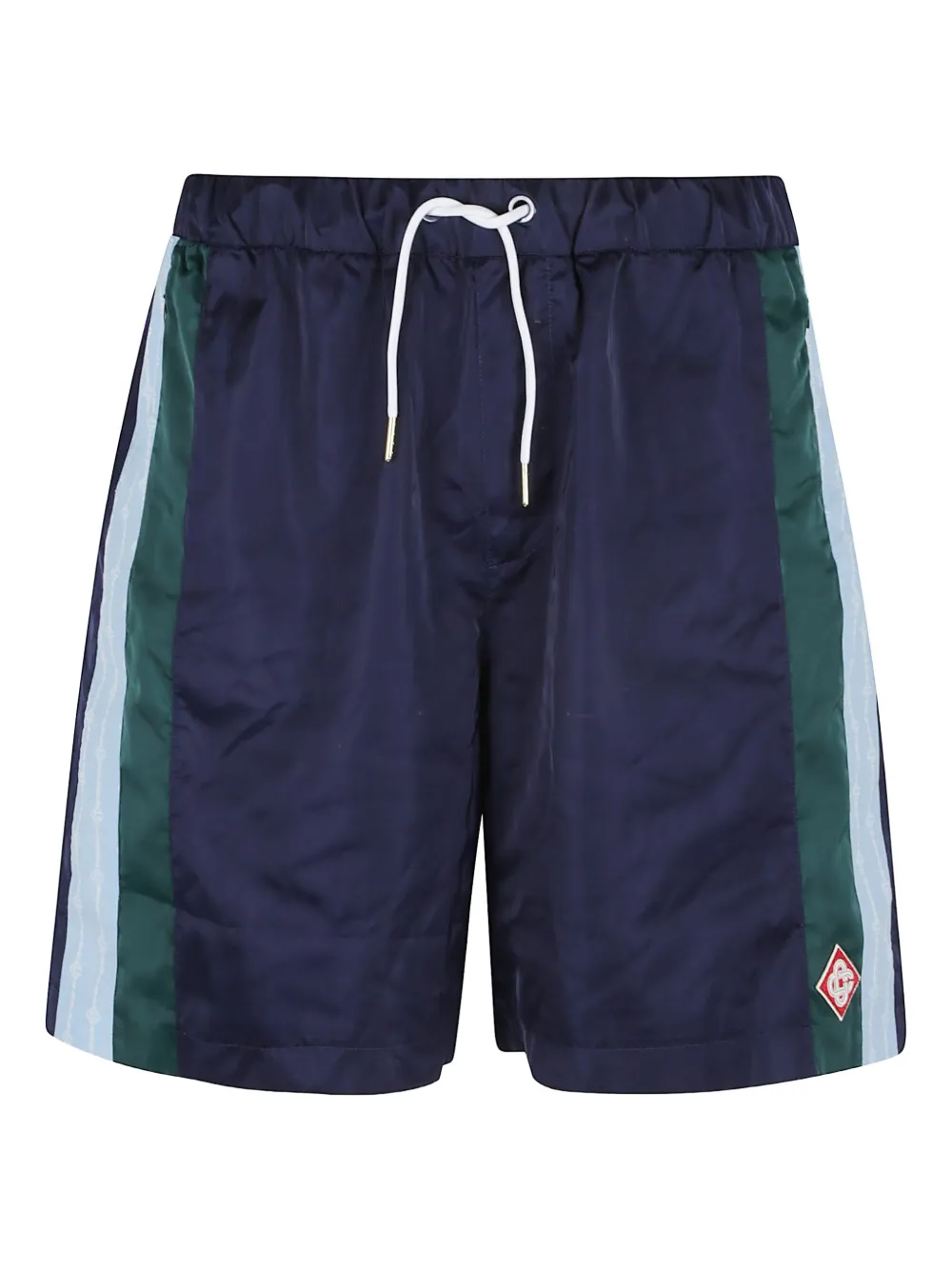 Casablanca stripe-detailed shorts - Blauw