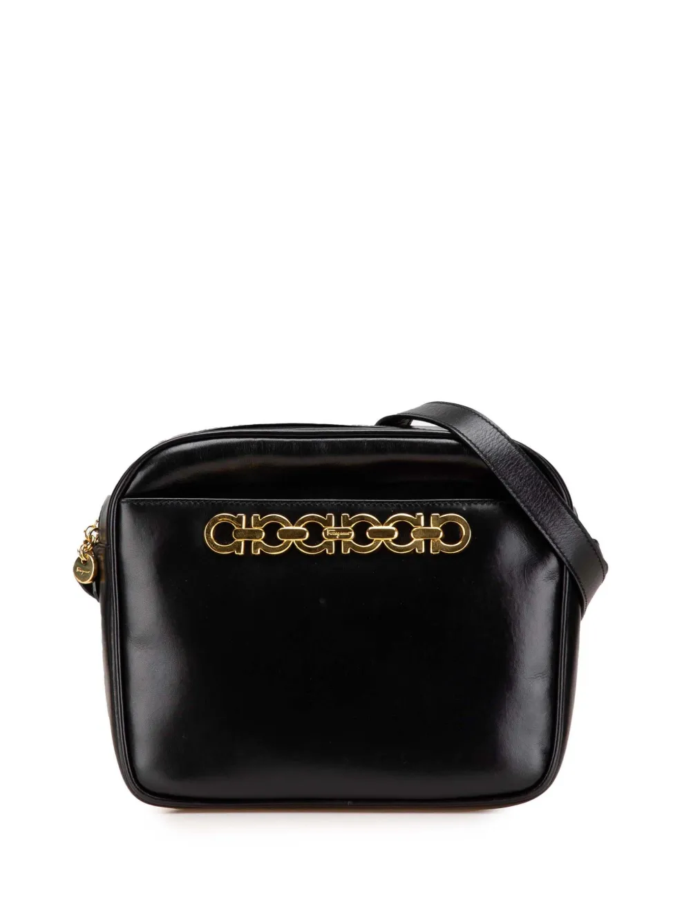Ferragamo Pre-Owned 2021 Leather Gancini crossbody bag | Black | Image 1