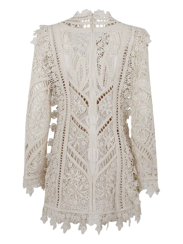 Zimmermann Illuminate Cornelli Mini Dress, Cream, Size 1 Zimmermann Illuminate Cornelli Mini Dress, Cream, Size 1