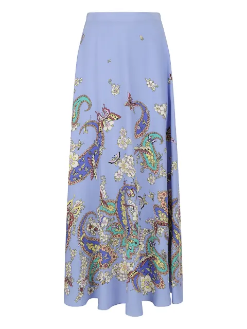 ETRO paisley-print midi skirt