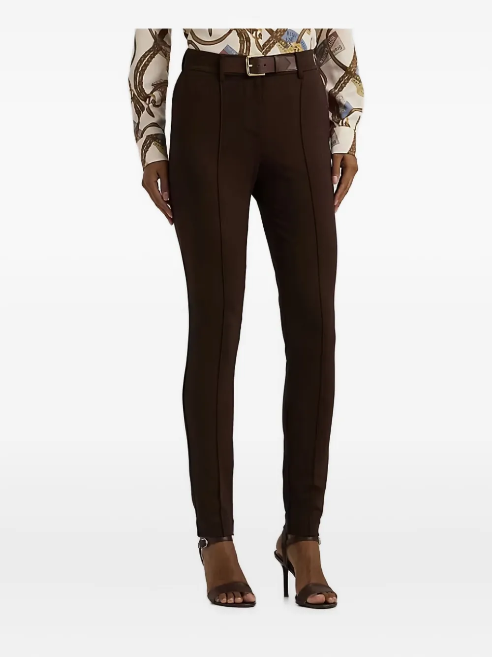 Lauren Ralph Lauren belted pants - Bruin
