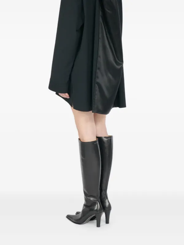 MM6 Maison Margiela ロングスリーブ シャツドレス | ブラック