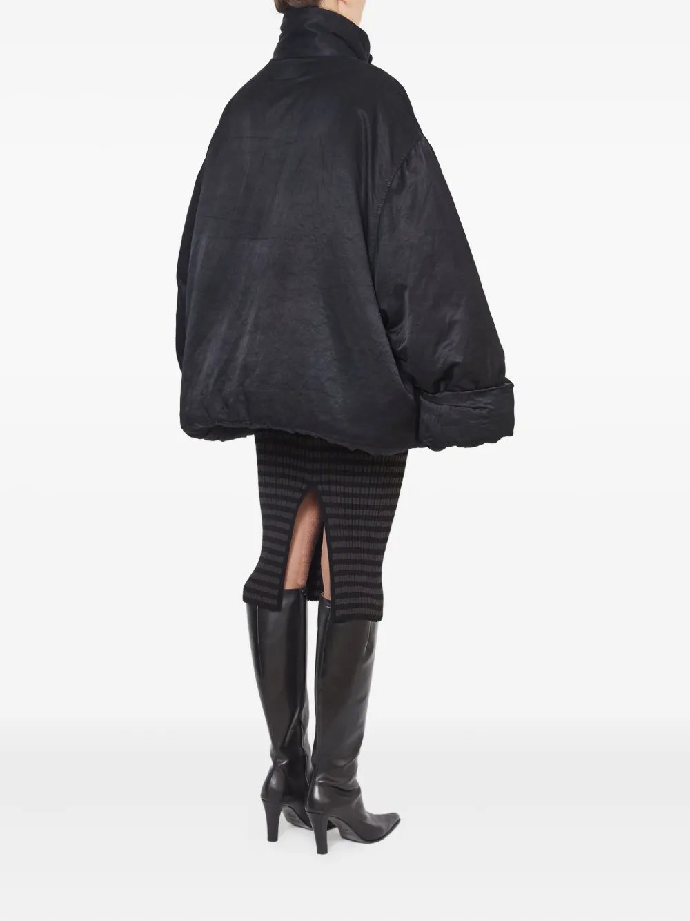 MM6 Maison Margiela Gewatteerd jack Zwart