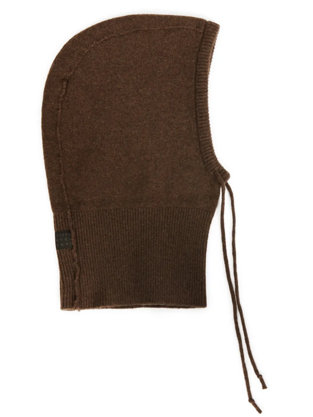MM6 Maison Margiela fine-knit balaclava | Brown | Image 1