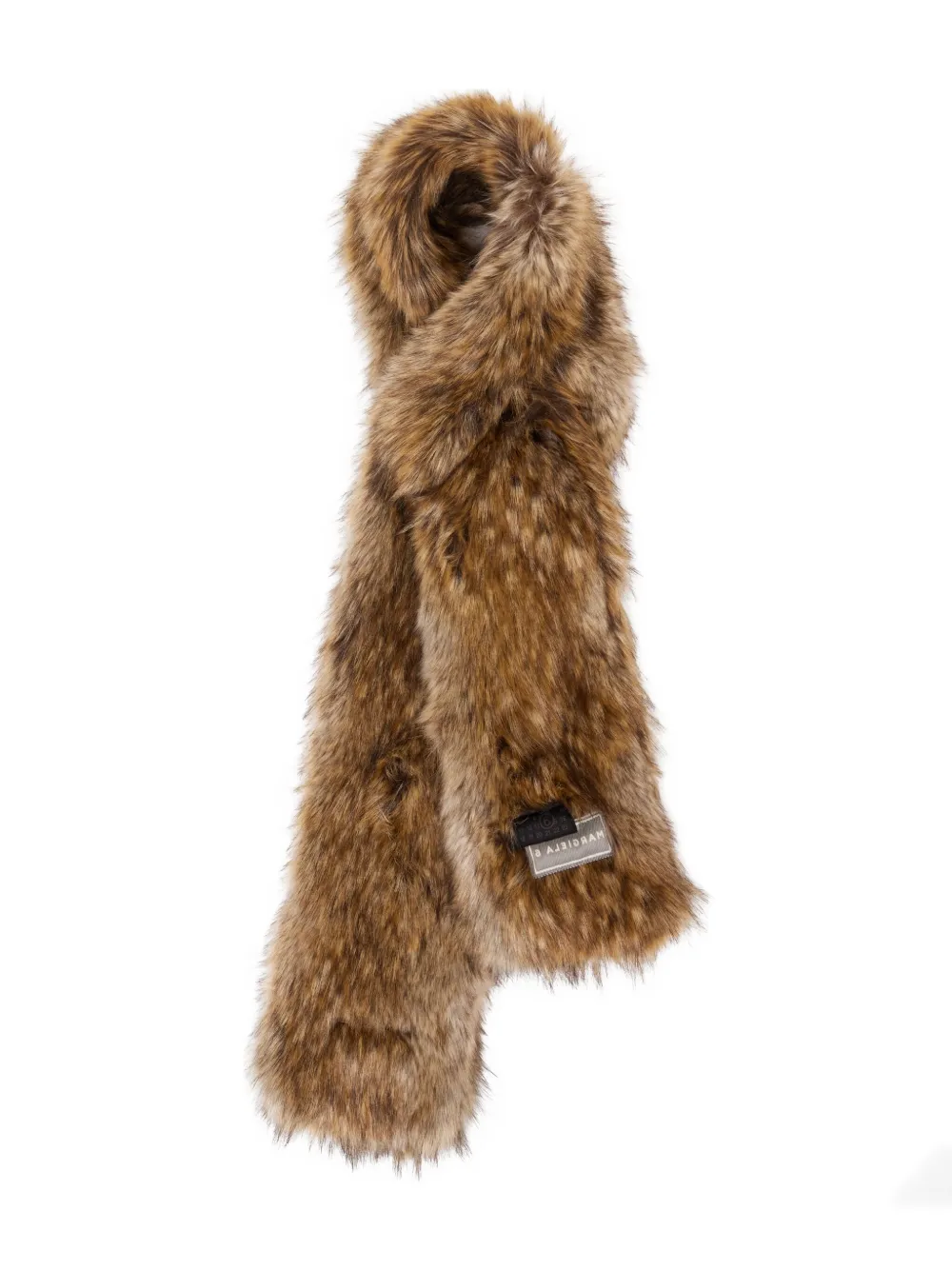 MM6 Maison Margiela Sjaal van imitatiebonr Bruin