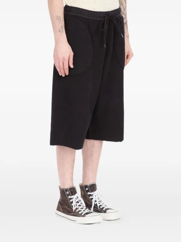 MM6 Maison Margiela Cotton Bermuda Shorts | Black | FARFETCH GE