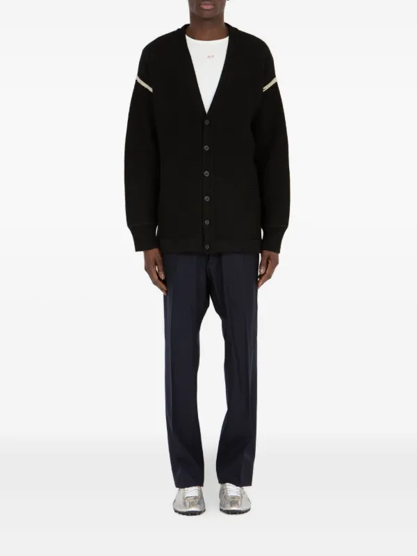 Maison Margiela エルボーパッチ カーディガン | ブラック | FARFETCH JP