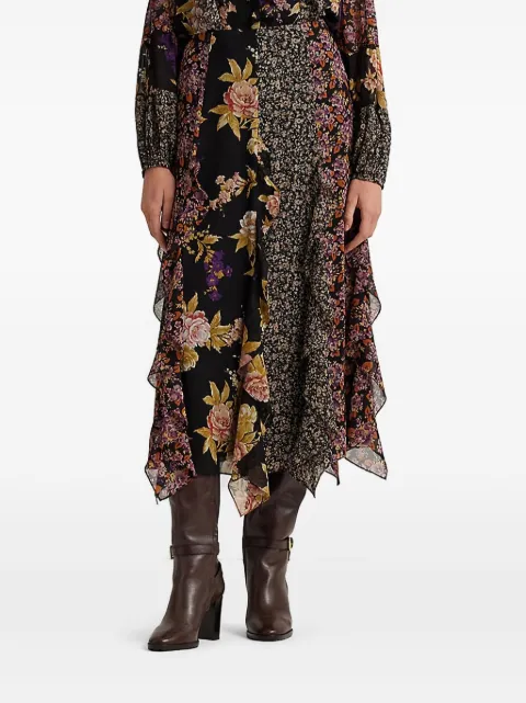 Lauren Ralph Lauren ruffled midi skirt 