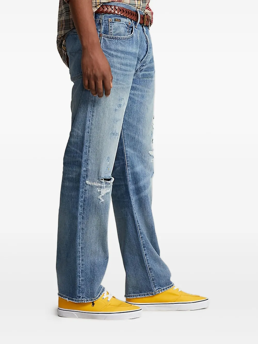 Polo Ralph Lauren Gerafelde jeans Blauw