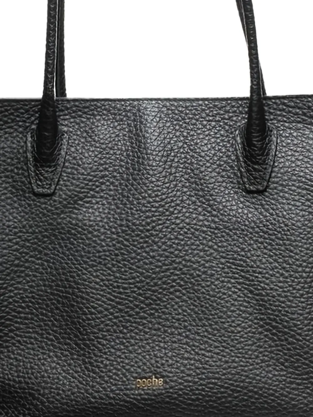Poche Paris leather shoulder bag - Zwart
