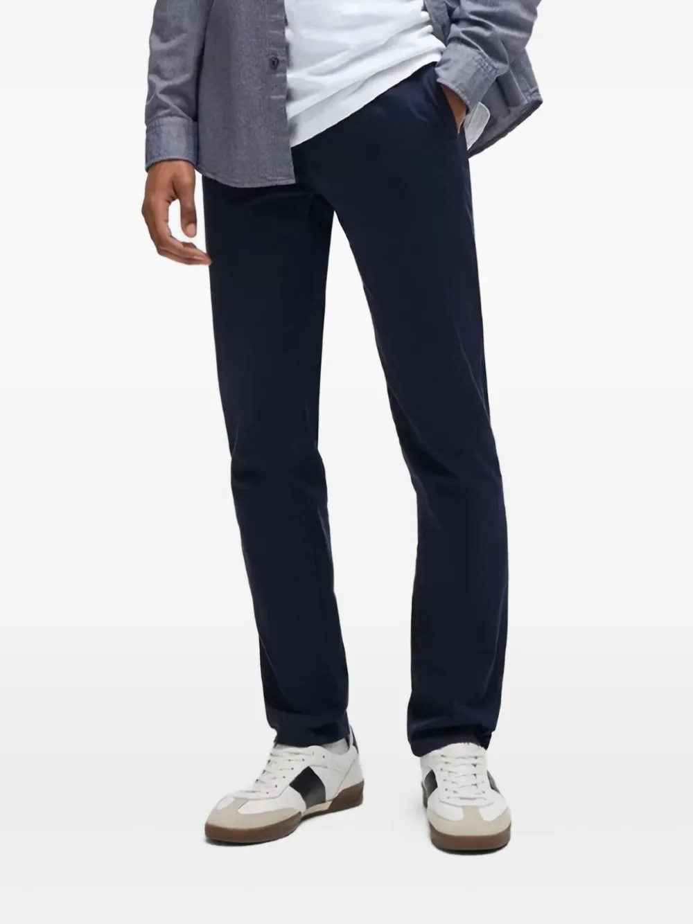 BOSS logo-patch trousers | Blue | Image 1