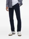 BOSS logo-patch trousers - Blue