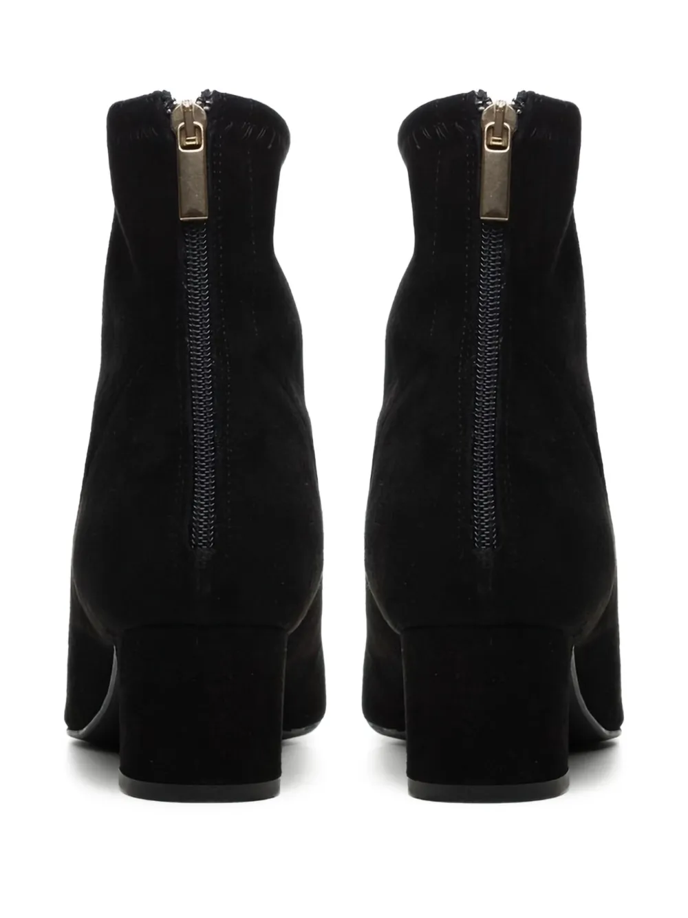 Poche Paris suede ankle boots Black