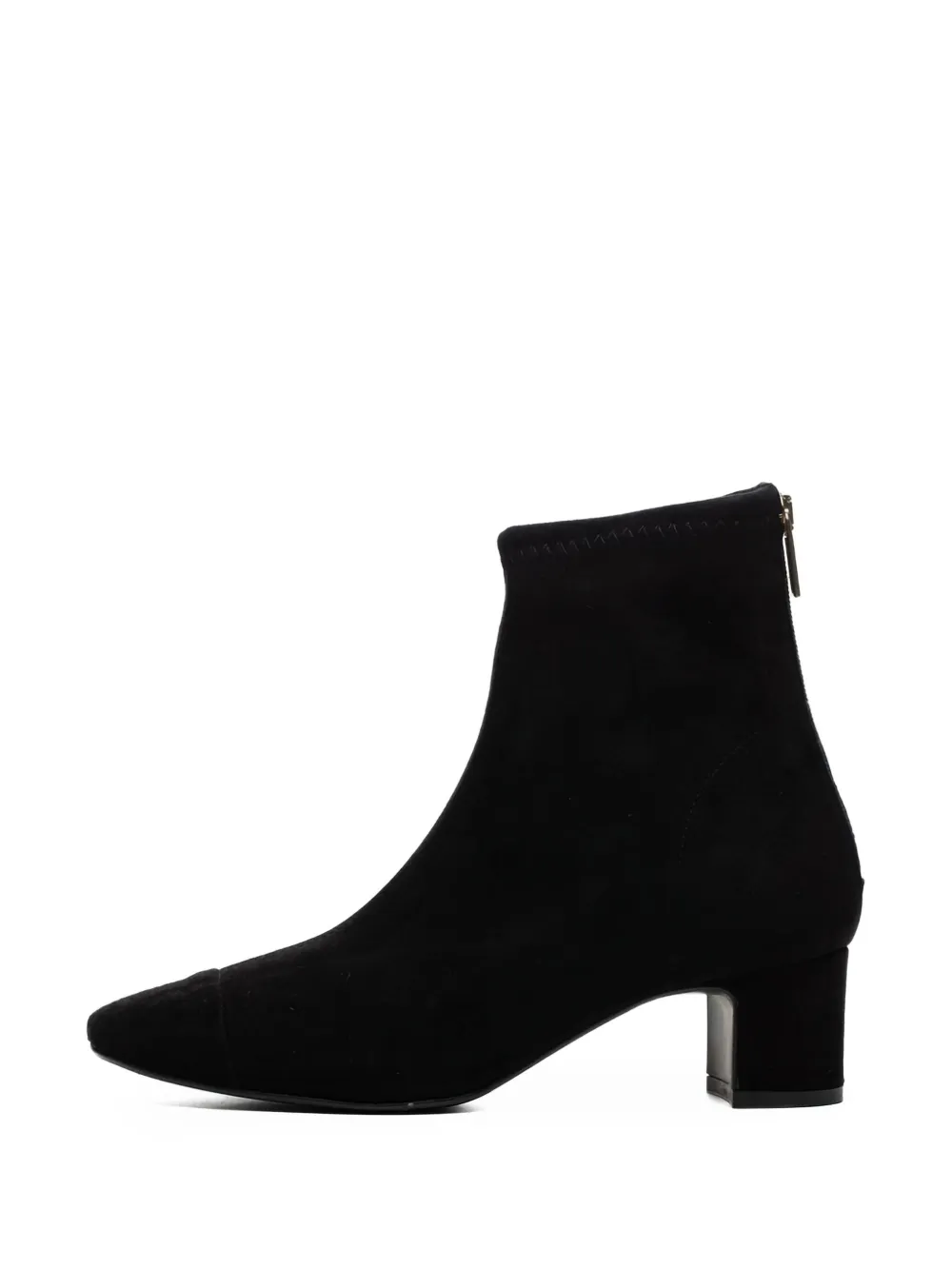 Poche Paris suede ankle boots Black