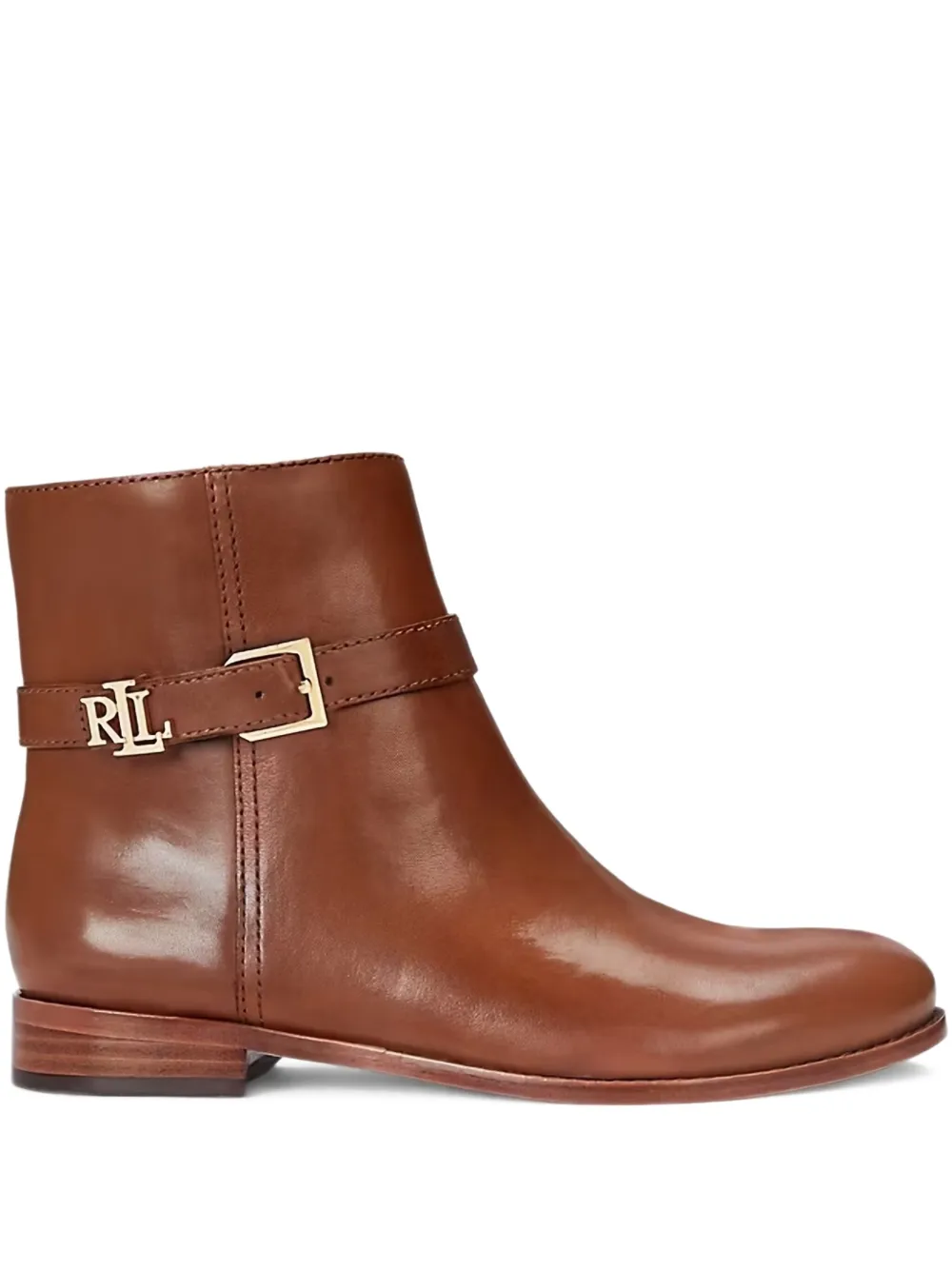 Lauren Ralph Lauren leather ankle boots Brown