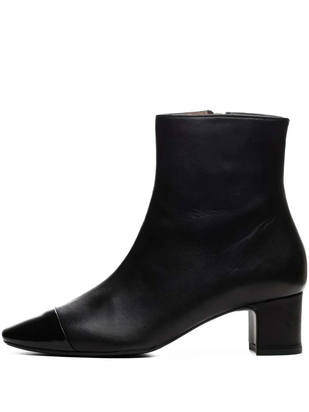 Poche Paris leather ankle boots Black