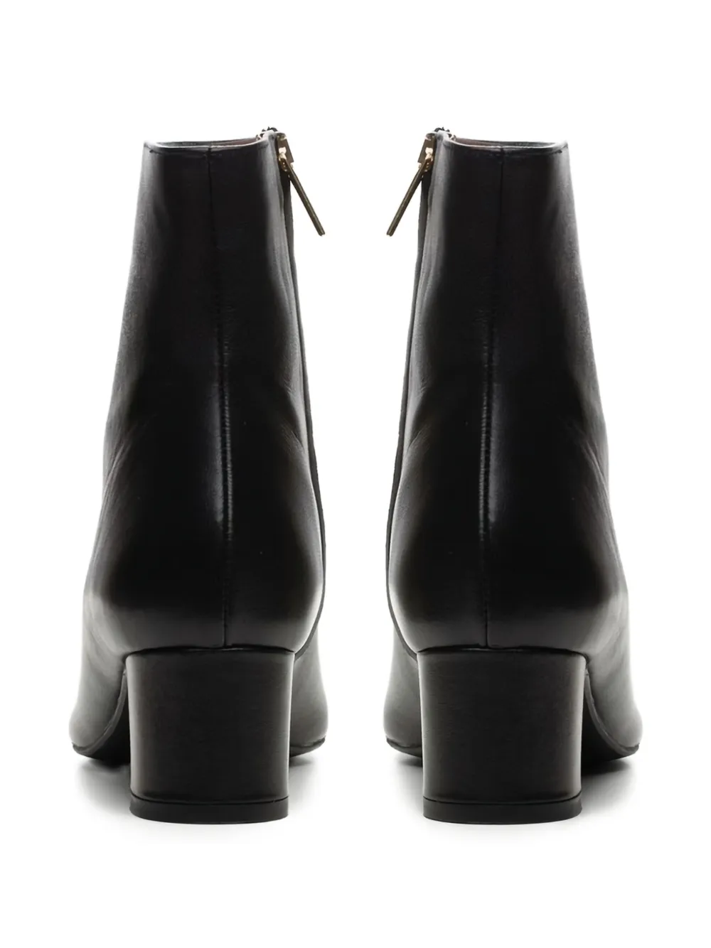 Poche Paris leather ankle boots Black