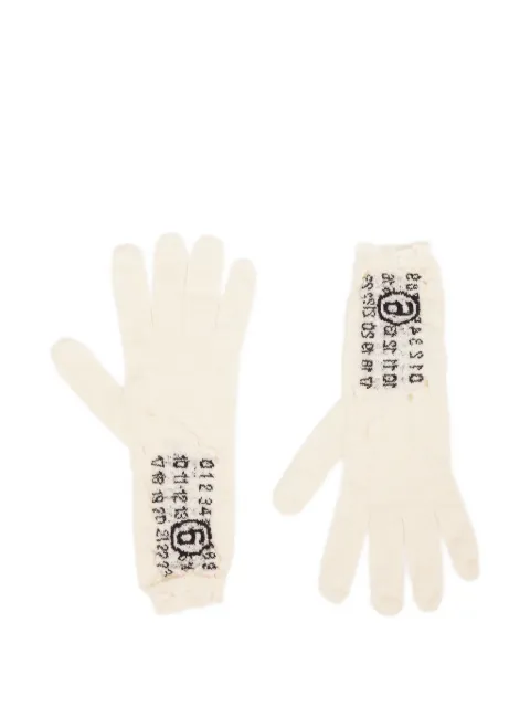 MM6 Maison Margiela Guanti con stampa
