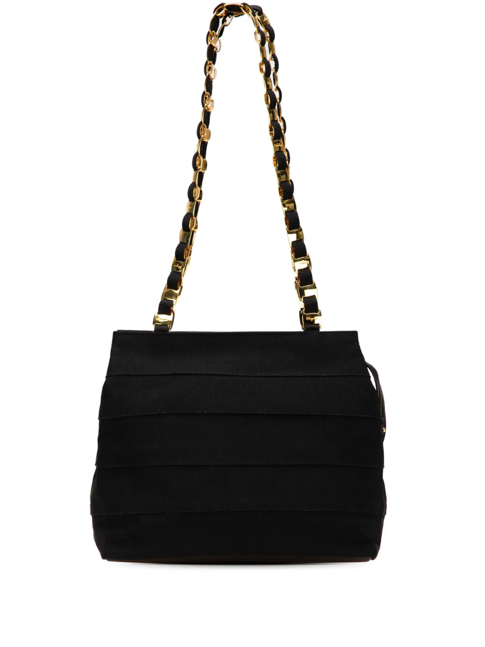 Pre-owned Ferragamo 2021 Nylon Tiered Grosgrain Shoulder Bag