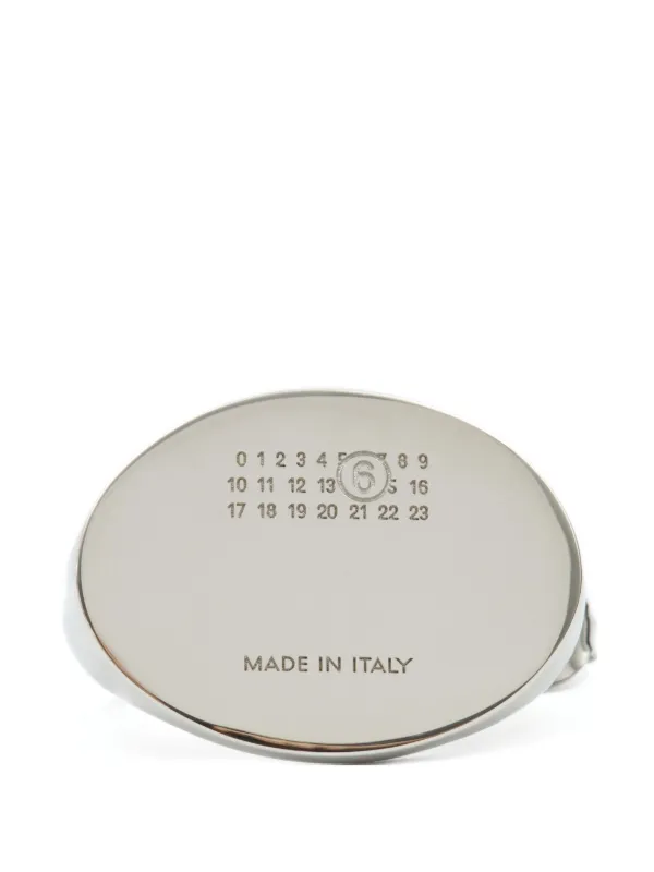 MM6 Maison Margiela レプリカ ピアス | シルバートーン | FARFETCH JP