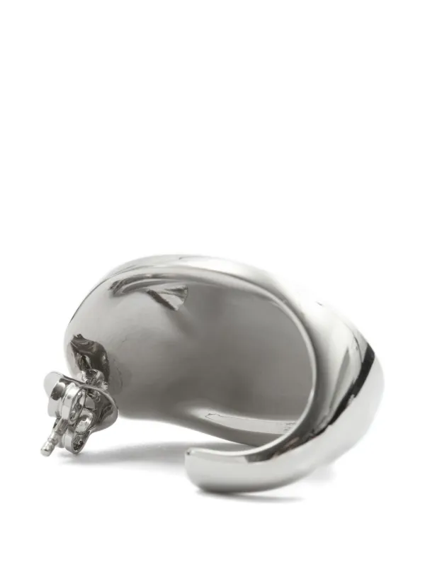 MM6 Maison Margiela レプリカ ピアス | シルバートーン | FARFETCH JP