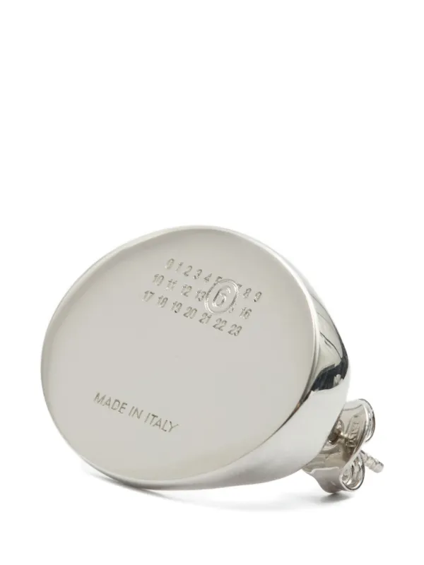 MM6 Maison Margiela レプリカ ピアス | シルバートーン | FARFETCH JP