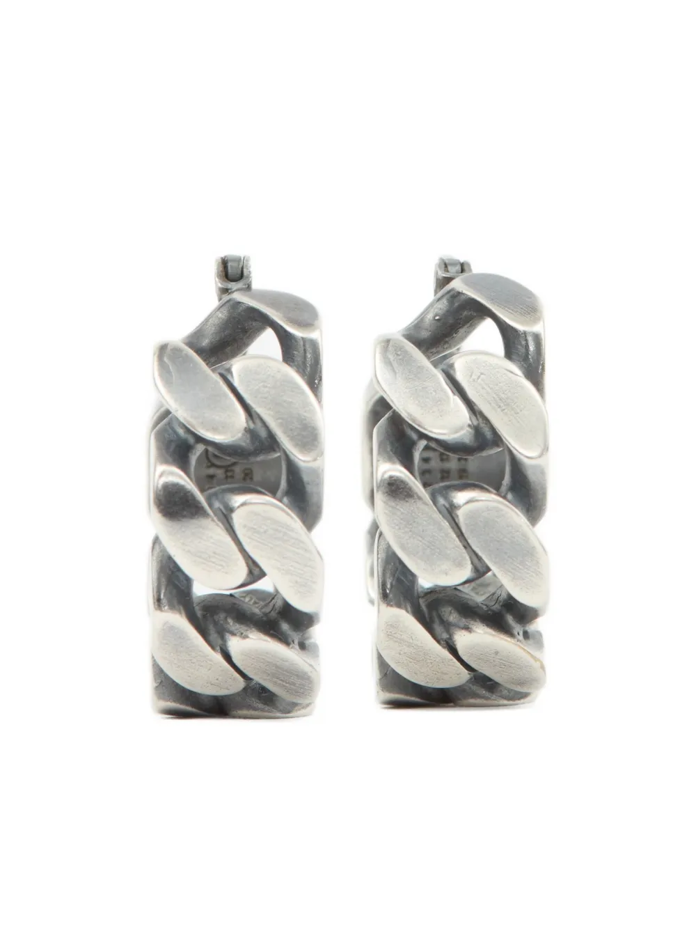 Mm6 Maison Margiela Chain-link Hoop Earrings