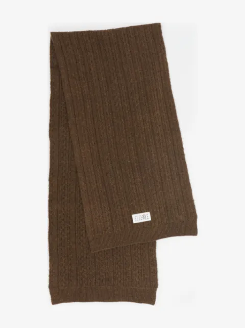 MM6 Maison Margiela ribbed scarf
