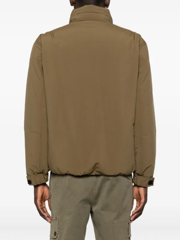Moncler Grenoble Biganos Military Jacket | Brown | FARFETCH