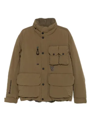 フリースキルティングジャケット ベージュ　モンクレール Moncler Virolais キルティング ジャケット | グリーン | FARFETCH JP