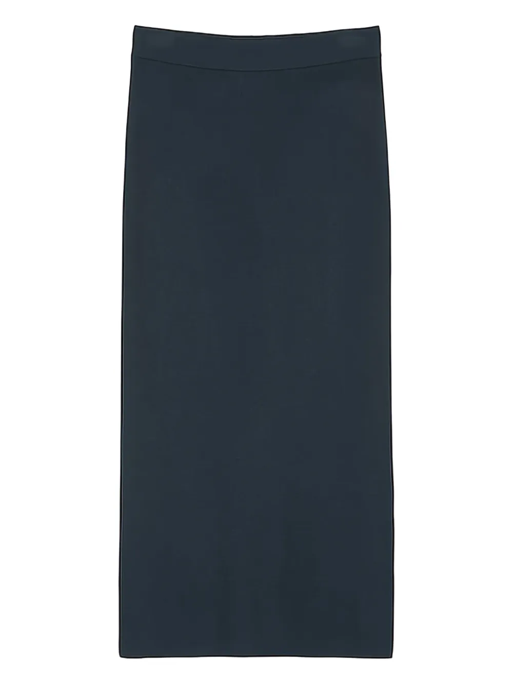 back-vent midi skirt