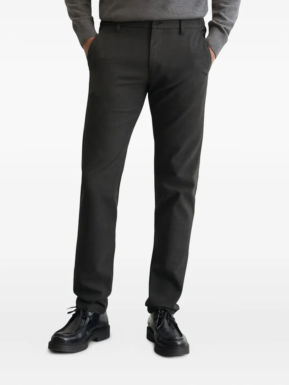 Marc O'Polo Broek met textuur - Grijs