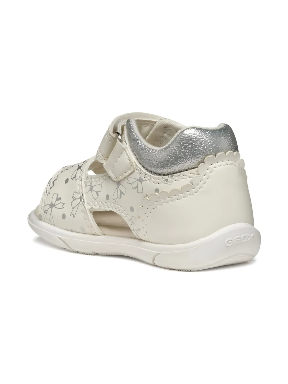 Geox Kids flower-printed open-toe sandals White