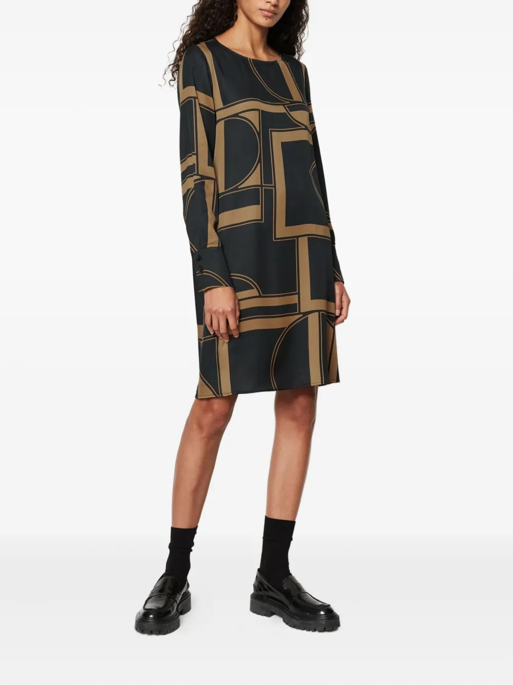 Marc O'Polo geometric-print long-sleeve mini dress | Day Dresses | Image 2